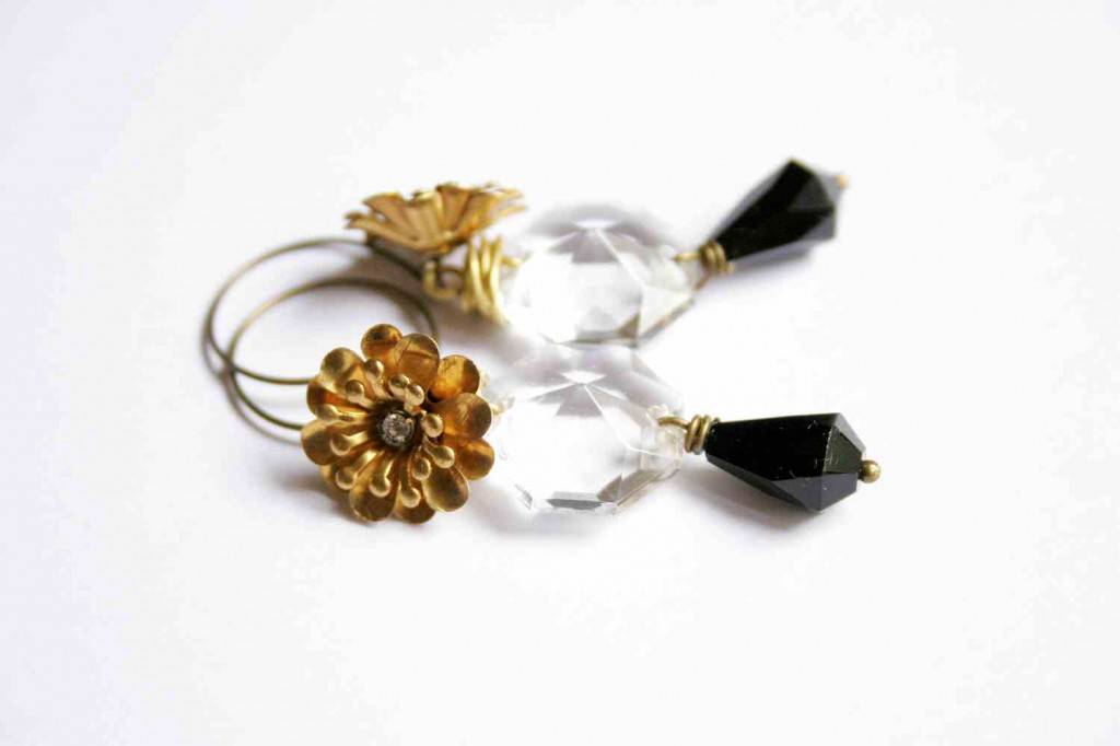 vintage csillár fülbevaló / vintage chandelier earrings