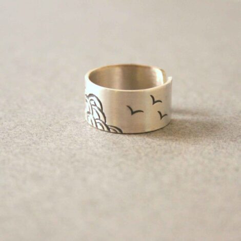 Moon Whisper – silver earrings - Image 3